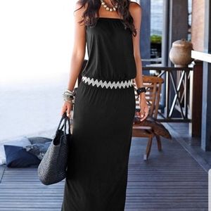 Bandeau maxi dress